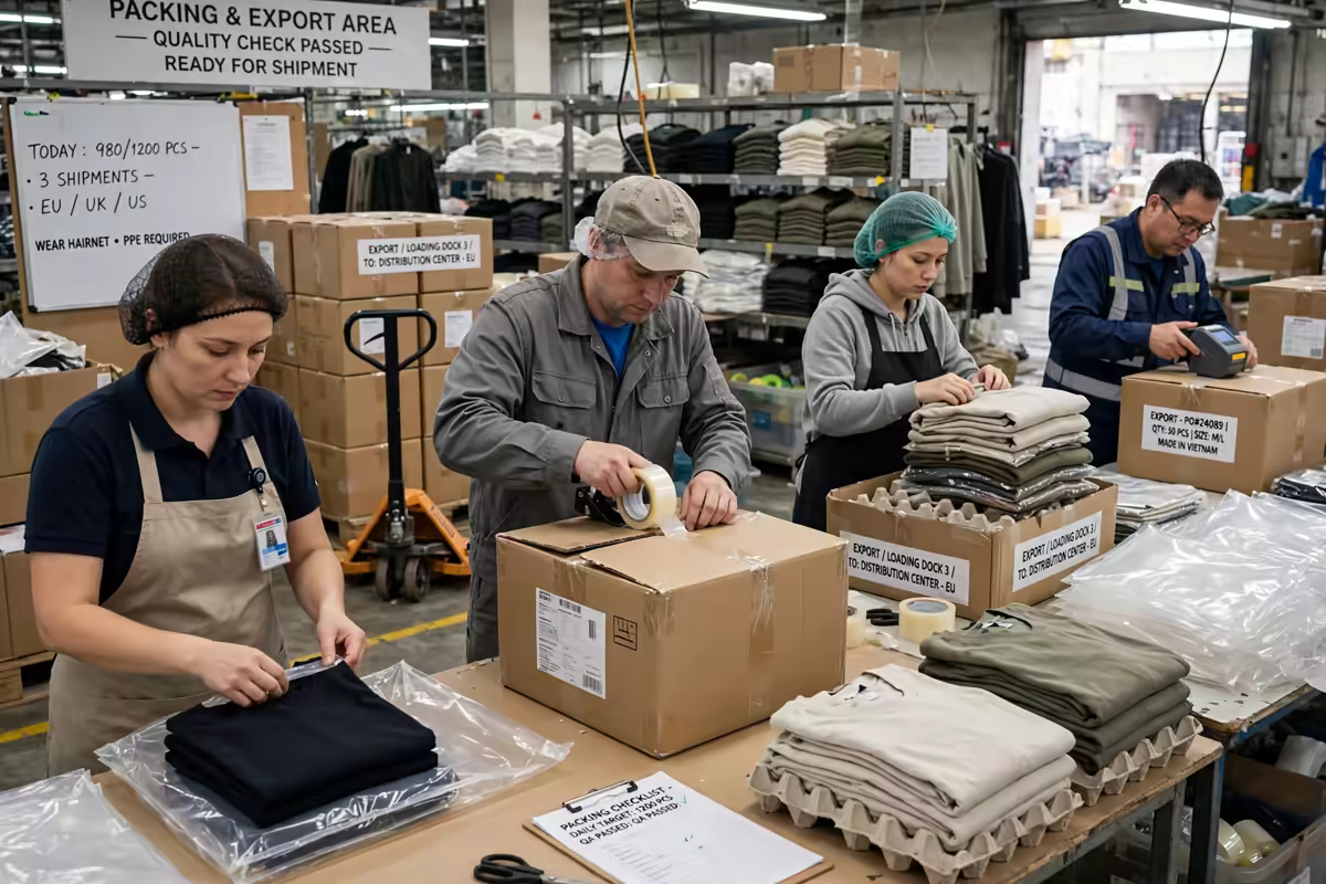 Packing for export